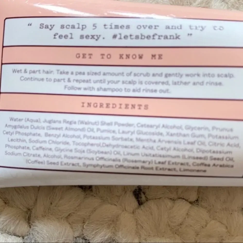Clarifying CAFFEINATED Hair SCALP SCRUB NEW cleanser green coffee Frank Body